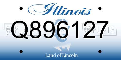 Q896127 Illinois License Plate