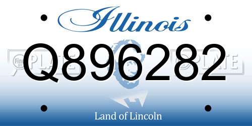 Q896282 Illinois License Plate