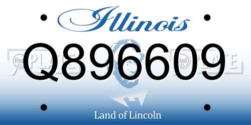 Q896609 Illinois License Plate