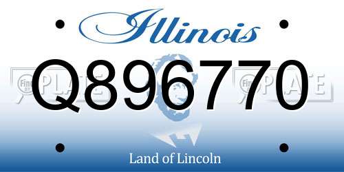 Q896770 Illinois License Plate