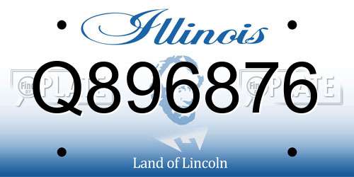 Q896876 Illinois License Plate