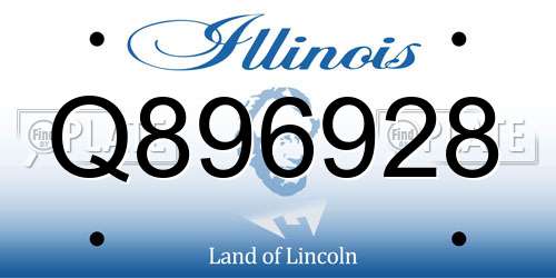 Q896928 Illinois License Plate