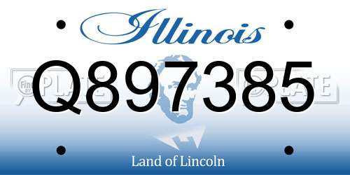 Q897385 Illinois License Plate