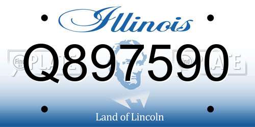 Q897590 Illinois License Plate