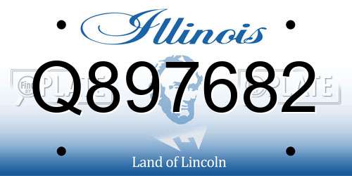 Q897682 Illinois License Plate