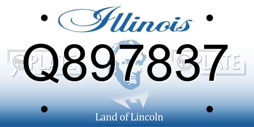 Q897837 Illinois License Plate