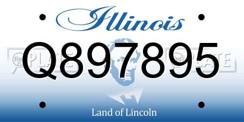 Q897895 Illinois License Plate