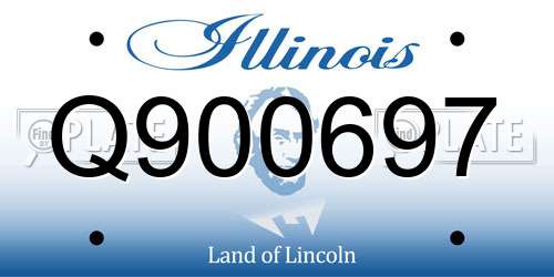 Q900697 Illinois License Plate