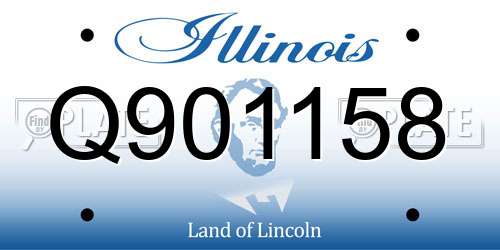 Q901158 Illinois License Plate