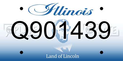 Q901439 Illinois License Plate