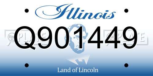 Q901449 Illinois License Plate