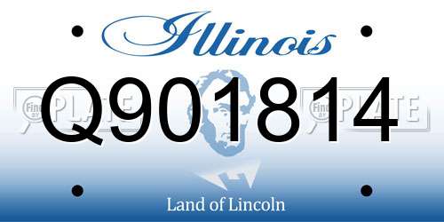 Q901814 Illinois License Plate