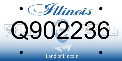 Q902236 Illinois License Plate