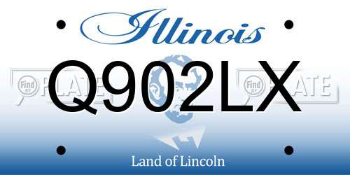 Q902LX Illinois License Plate