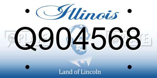Q904568 Illinois License Plate