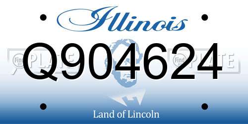 Q904624 Illinois License Plate