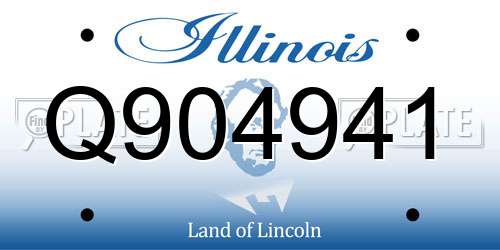 Q904941 Illinois License Plate