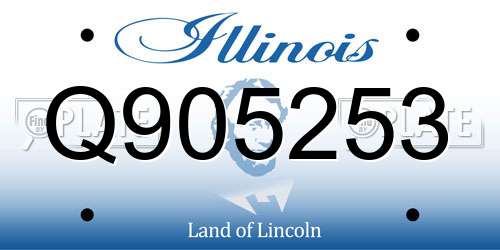 Q905253 Illinois License Plate
