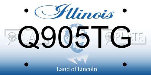 Q905TG Illinois License Plate