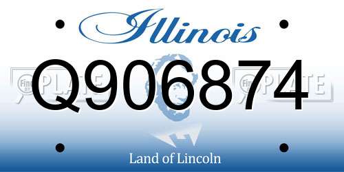 Q906874 Illinois License Plate