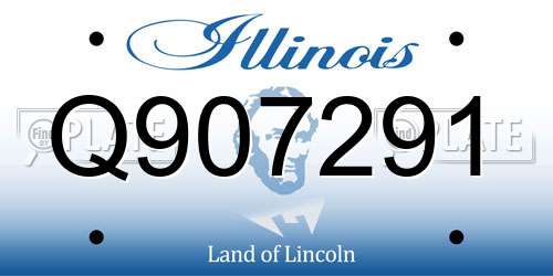 Q907291 Illinois License Plate