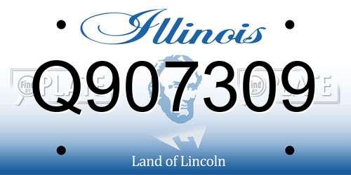 Q907309 Illinois License Plate