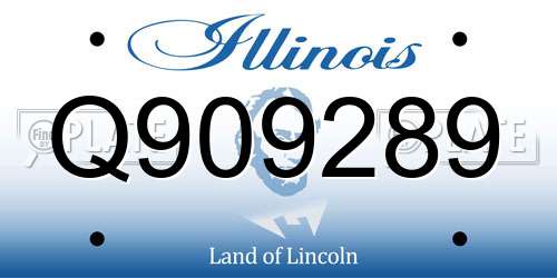 Q909289 Illinois License Plate