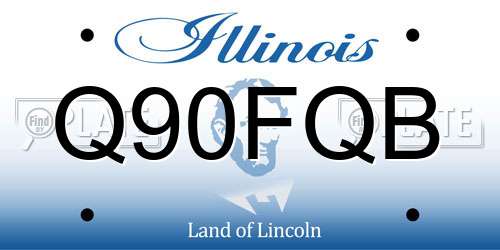 Q90FQB Illinois License Plate