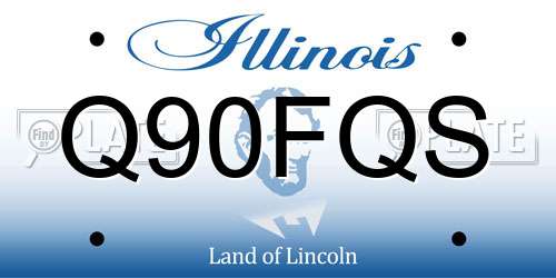 Q90FQS Illinois License Plate