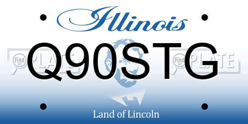 Q90STG Illinois License Plate