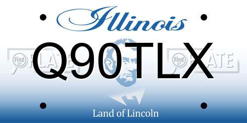 Q90TLX Illinois License Plate