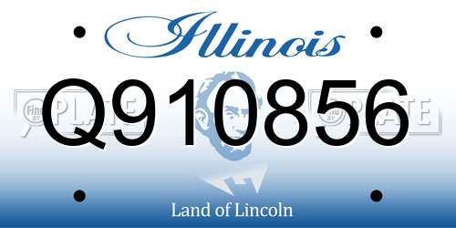 Q910856 Illinois License Plate