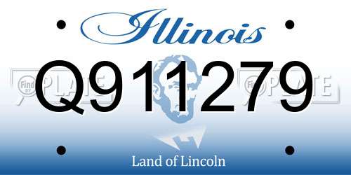 Q911279 Illinois License Plate
