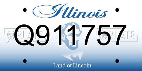 Q911757 Illinois License Plate