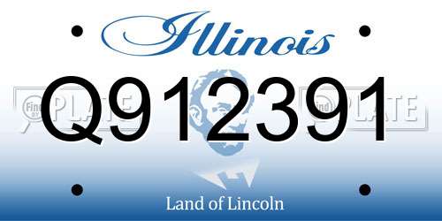 Q912391 Illinois License Plate