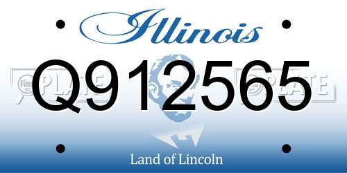 Q912565 Illinois License Plate