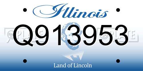 Q913953 Illinois License Plate