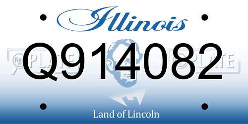 Q914082 Illinois License Plate