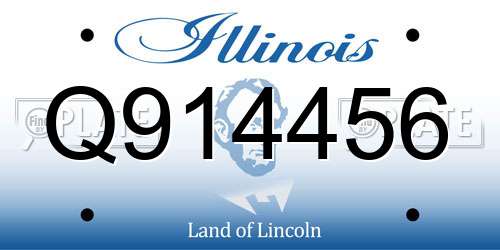 Q914456 Illinois License Plate