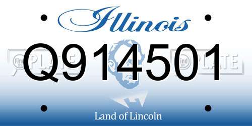 Q914501 Illinois License Plate