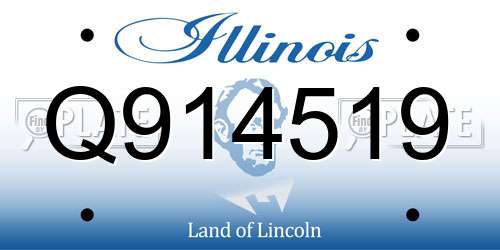 Q914519 Illinois License Plate