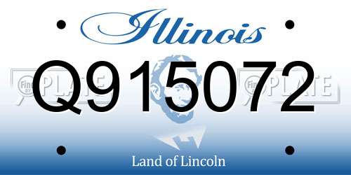 Q915072 Illinois License Plate