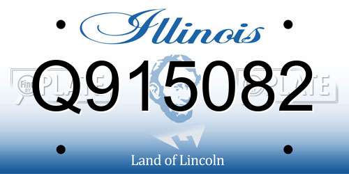 Q915082 Illinois License Plate