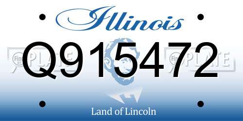 Q915472 Illinois License Plate