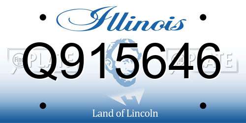 Q915646 Illinois License Plate