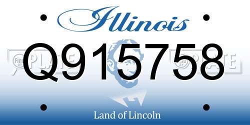 Q915758 Illinois License Plate