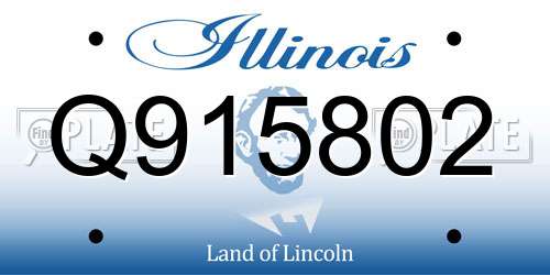 Q915802 Illinois License Plate