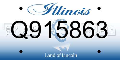 Q915863 Illinois License Plate