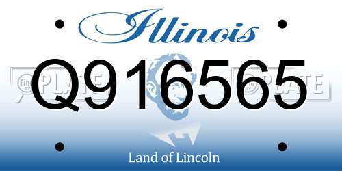 Q916565 Illinois License Plate