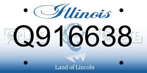 Q916638 Illinois License Plate